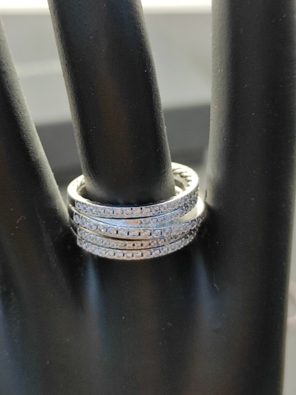 💯💯💯David Yurman full diamond cross ring. Sizes: 6-7-8-9 - Picture 5 of 6